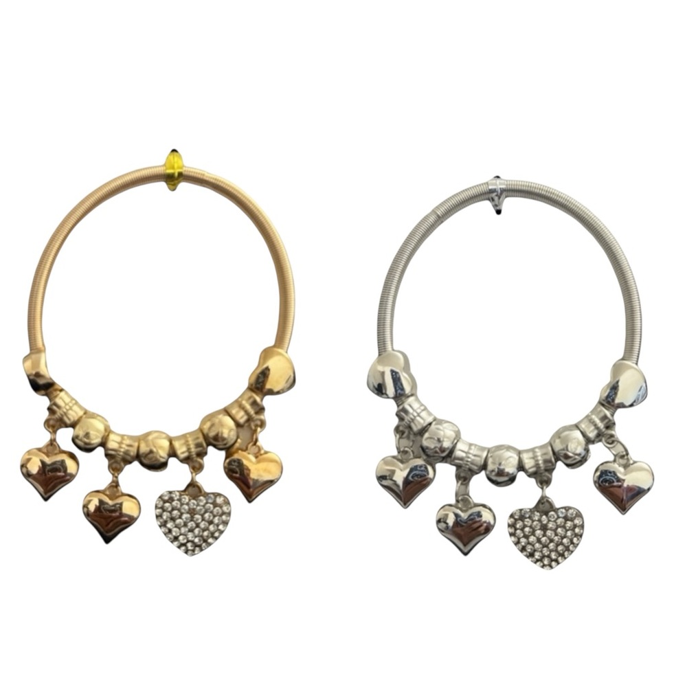 2pc Bracelet Set Gold & Silver Toned